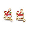 Rack Plating Alloy Enamel Pendants LS-X-ENAM-N055-127-2