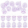 10Pcs Glass Bead Caps for Wind Chimes Making GLAA-BY0001-05G-1