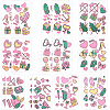 20 Sheets Luminous Water Proof Removable Temporary Tattoos Stickers AJEW-SP0002-81C-1