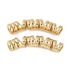 Brass Curved Tube Beads KK-P283-11G-1