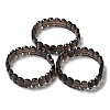 Natural Smoky Quartz Beaded Stretch Bracelet G-E010-01-07-2