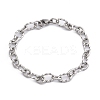 Tarnish Resistant 304 Stainless Steel Figaro Chain Bracelets BJEW-P237-24P-4