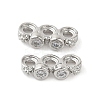 Rack Plating Brass Pave Clear Cubic Zirconia Spacer Bars X-KK-B088-11B-P-1