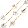 Flower Ion Plating(IP) 304 Stainless Steel Link Chains CHS-Q007-01G-1