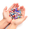 Acrylic & Resin & Polymer Clay Rhinestone European Beads FPDL-S015-04F-3