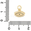 Brass Micro Pave Cubic Zirconia Pendants KK-U056-08G-3