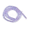 Electroplate Glass Beads Strands GLAA-Q105-03A-2
