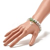 Moon and Star Charm Multi-strand Bracelet BJEW-TA00033-02-3