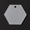 Transparent Acrylic Pendants TACR-WH0001-70-1