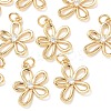 SHEGRACE Brass Micro Pave Clear Cubic Zirconia Pendants XGRQ3P951-630G-1
