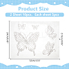 Butterfly Glass Hotfix Rhinestone FIND-WH0420-123-2