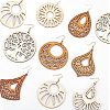 DIY Wooden Dangle Earring Making Kits DIY-NB0005-49-4