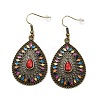 Bohemia Vintage Teardrop Dangle Earrings EJEW-I261-06AB-1