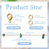 3m Natural Green Aventurine Chips & ABS Plastic Imitation Pearl Beaded Chains Necklace Making Kits CHC-TA0001-30A-3