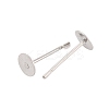 Tarnish Resistant Original Color Stainless Steel Stud Earring Findings X-STAS-E025-5-1