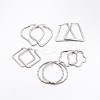 Tarnish Resistant Mixed 304 Stainless Steel Hoop Earring EJEW-P066-48P-1
