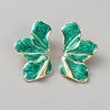 Alloy Enamel Stud Earrings EJEW-WH0014-169-1
