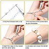 6Pcs 2 Colors Brass European Style Bracelet Making MAK-YW0001-16-3