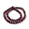 Transparent Electroplate Glass Beads Strands GLAA-F122-02A-3