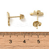 Ion Plating(IP) 304 Stainless Steel Stud Earring Findings STAS-I206-83G-3
