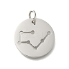 Anti-Tarnish 304 Stainless Steel Pendants STAS-M074-02D-P-1
