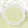 Opaque Colours Luster Glass Seed Beads SEED-T006-02J-1