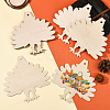 Thanksgiving Day Theme Unfinished Wood Pendant Decorations HJEW-WH20003-47A-5