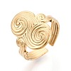Adjustable Ion Plating(IP) 304 Stainless Steel Cuff Open Rings for Women RJEW-N052-24G-1