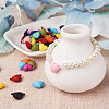 12 Sets 12 Colors Spray Painted Alloy Magnetic Clasps PALLOY-CJ0002-31-6