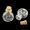 Flat Round Glass Bottle for Bead Containers X1-AJEW-R045-06-1