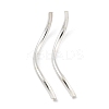 Brass Twist Tube Beads KK-B120-02B-S-1