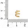 Brass Micro Pave Cubic Zirconia Beads KK-P302-16G-3