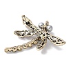 Dragonfly Alloy Rhinestone Brooches for Backpack Clothes JEWB-M067-06AG-2