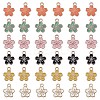 Light Gold Plated Alloy Enamel Pendants PALLOY-SC0002-42-1