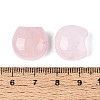 Natural Rose Quartz Cat Head Shape Beads G-T144-05F-3