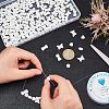 400Pcs 5 Style ABS Plastic Imitation Pearl Beads KY-FH0001-13-3