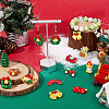 40Pcs 10 Styles Christmas Theme Plastic Pendants FIND-SC0011-40-4