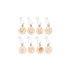 Wooden Pendant Stitch Markers FIND-WH0110-776-7