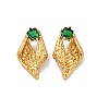 Conch 304 Stainless Steel Glass Stud Earrings LS-EJEW-M105-04G-2