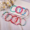 Love Bless Stretch Bracelet Sets for Teen Girl Women BJEW-SW00006-4