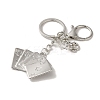 Alloy Playing Card Keychains LS-KEYC-A013-01A-01-2