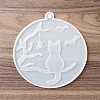 DIY Flat Round Pendant Decoration Food-grade Silicone Molds LS-SIMO-D002-03A-2