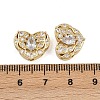 Brass Pave Cubic Zirconia Multi-strand Links ZIRC-F145-08G-01-3