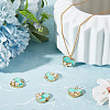 6Pcs Rack Plating Brass Micro Pave Cubic Zirconia Pendants KK-BBC0011-01-4