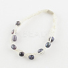 Pearl Jewelry Sets: Bracelets and Necklaces SJEW-R043-06-4