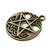 Tibetan Style Alloy Pendants PALLOY-M217-22AB-2