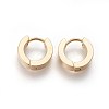304 Stainless Steel Huggie Hoop Earrings X-EJEW-O087-09A-1