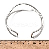 304 Stainless Steel Cuff Bangles for Women LS-BJEW-Z150-01P-02-5