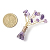 Natural Mixed Gemstone Chips Tree of Life Decorations AJEW-JD00013-3