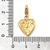 Heart 304 Stainless Steel Rhinestones Pendant Decorations STAS-R159-50G-01-3